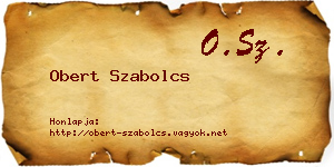 Obert Szabolcs névjegykártya